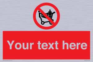 Custom No Climbing on Trolley Sign